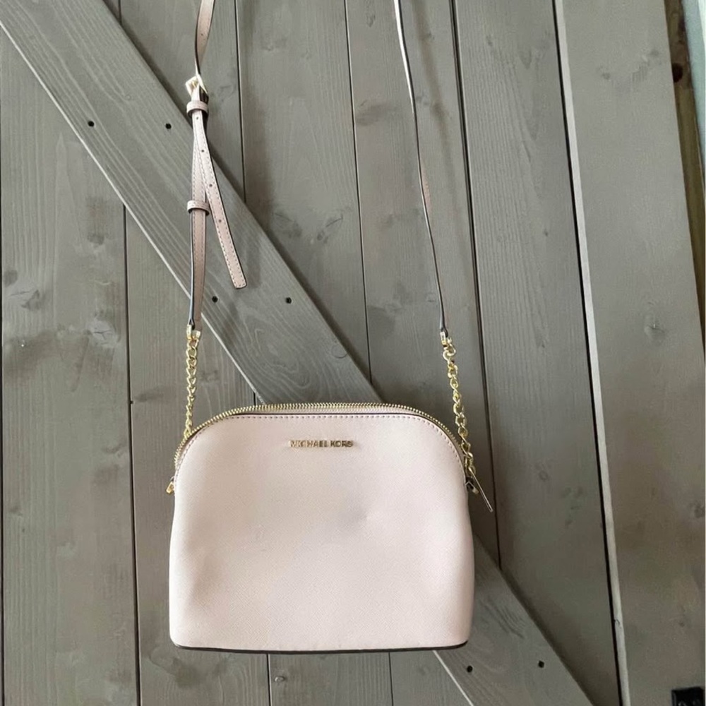 Michael Kors Pink Dome Crossbody Bag